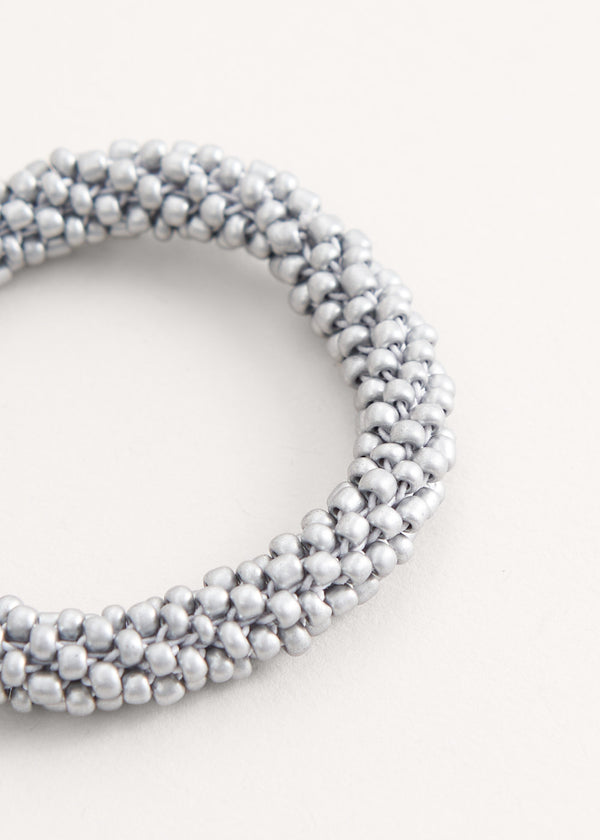 Matt grey crystal bracelet