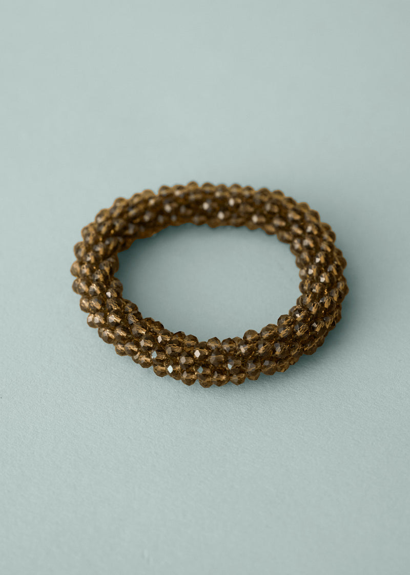 INES CRYSTAL BRACELET - KHAKI