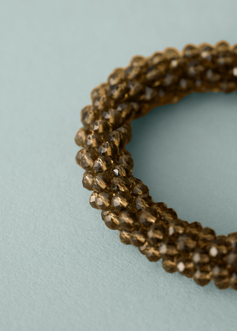 INES CRYSTAL BRACELET - KHAKI