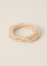 JULI CRYSTAL NECKLACE - CLEAR BLUSH