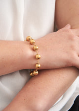 Gold orb ball bracelet