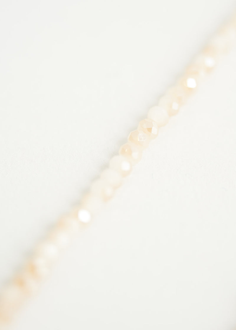 Pale pink crystal necklace