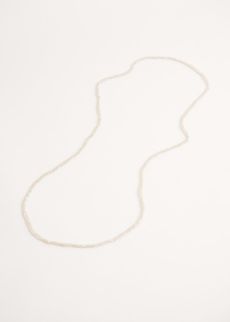 Pale pink crystal necklace