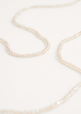 Pale pink crystal necklace