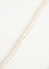 Pale pink crystal necklace