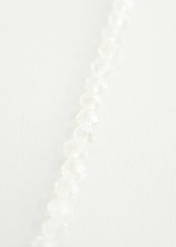 Clear crystal necklace