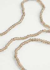 Brown crystal bead necklace