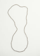Clear charcoal crystal necklace