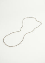 Clear charcoal crystal necklace