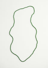 Clear green crystal necklace