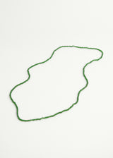 Clear green crystal necklace