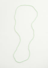 Clear pale green crystal necklace