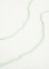 Clear pale green crystal necklace