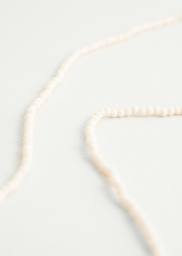 Cream crystal necklace
