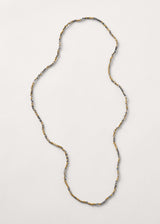 JULI CRYSTAL NECKLACE - GOLD GREY
