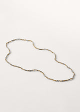 JULI CRYSTAL NECKLACE - GOLD GREY