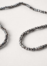 Grey sparkle crystal necklace