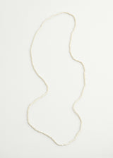 Oatmeal cream crystal necklace