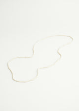 Oatmeal cream crystal necklace
