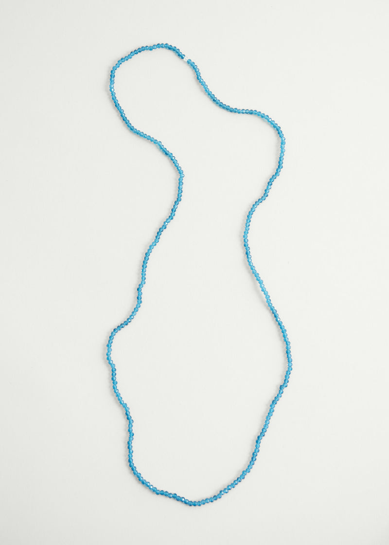 Teal crystal necklace