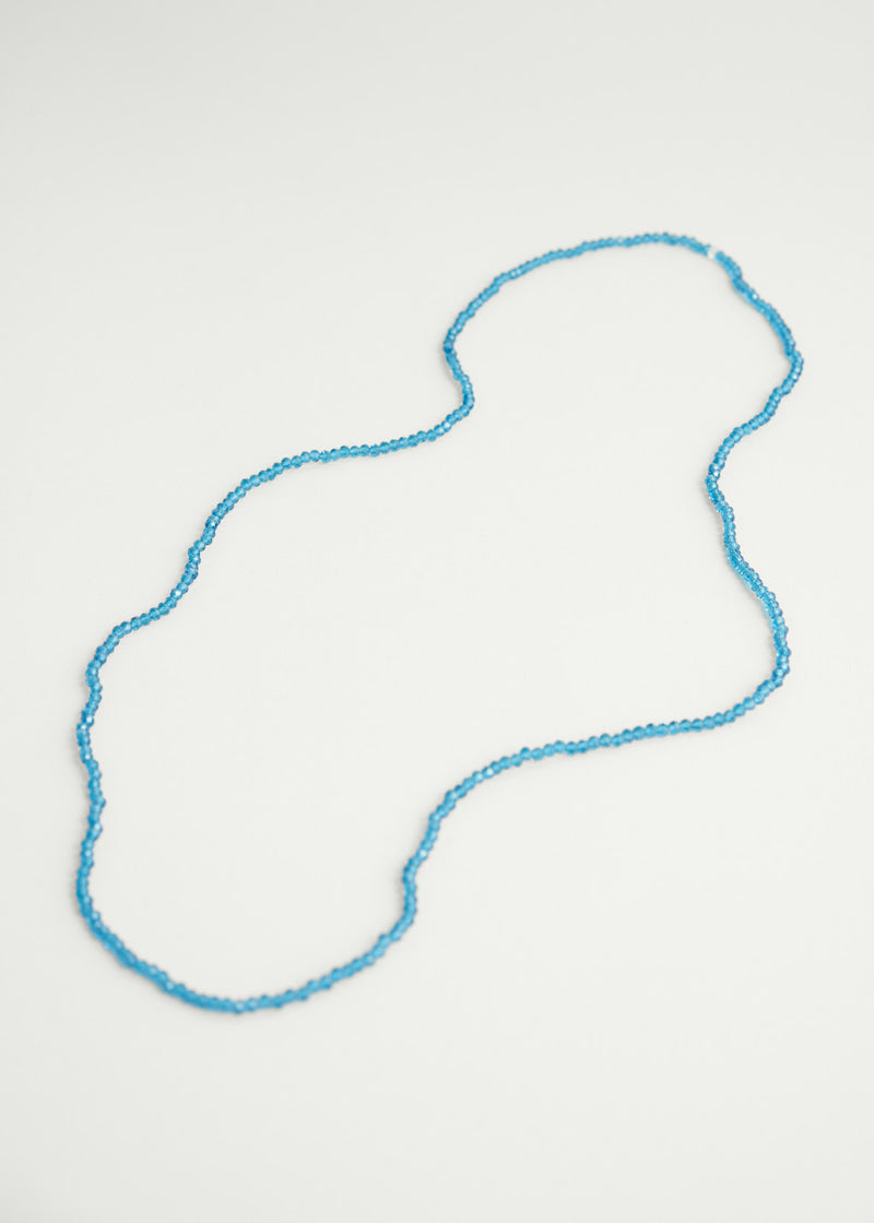 Teal crystal necklace