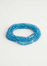 Teal crystal necklace