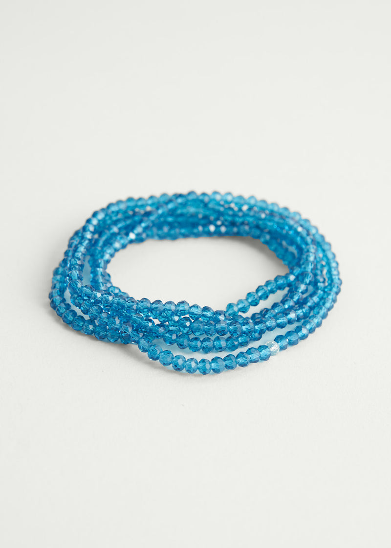 Teal crystal necklace