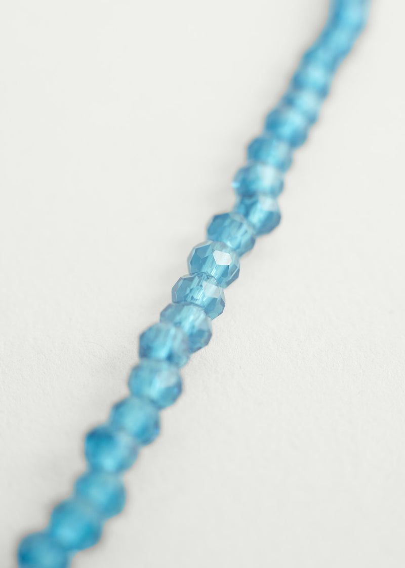 Teal crystal necklace