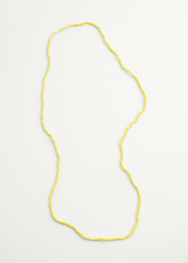 Yellow crystal necklace