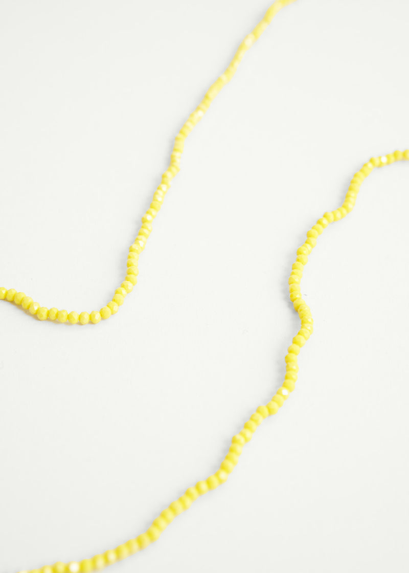 Yellow crystal necklace