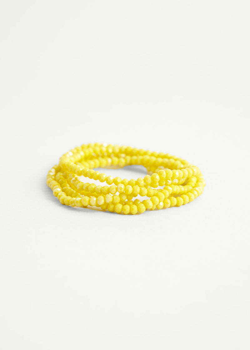 Yellow crystal necklace
