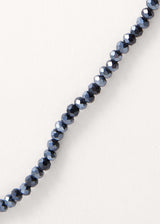 Dark blue crystal necklace
