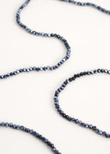 Dark blue crystal necklace