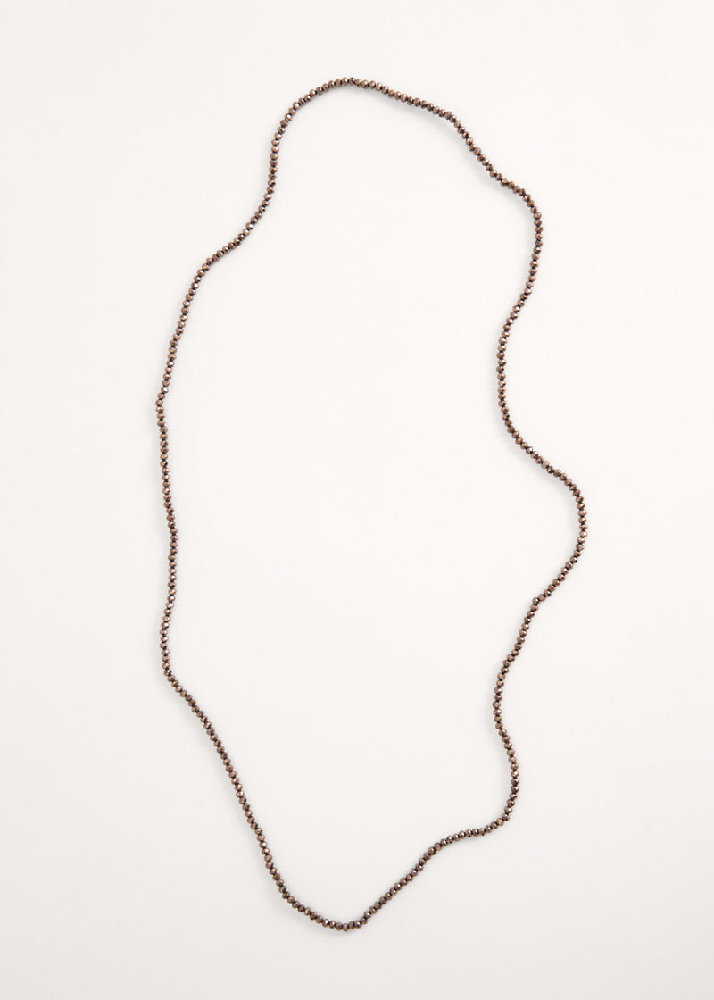 Dark bronze crystal Juli necklace