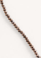 Dark bronze crystal Juli necklace