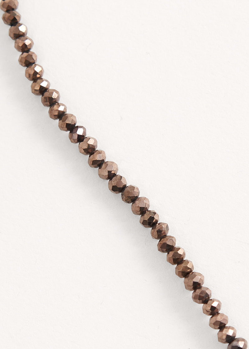 Dark bronze crystal Juli necklace