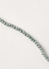 Blue-grey crystal necklace