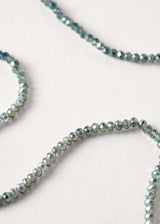 Blue-grey crystal necklace