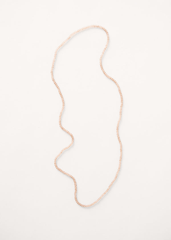 Clear champagne crystal necklace