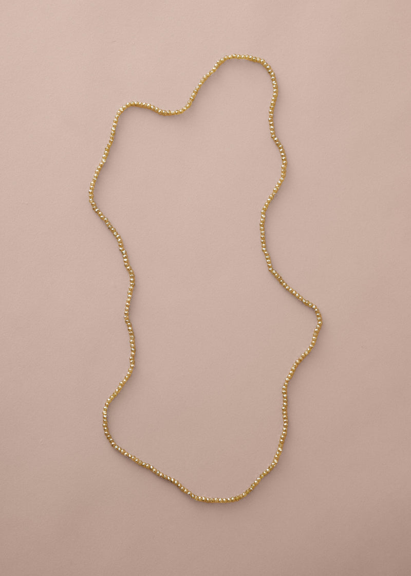 JULI CRYSTAL NECKLACE - OLIVE