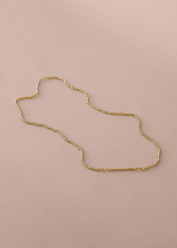 JULI CRYSTAL NECKLACE - OLIVE