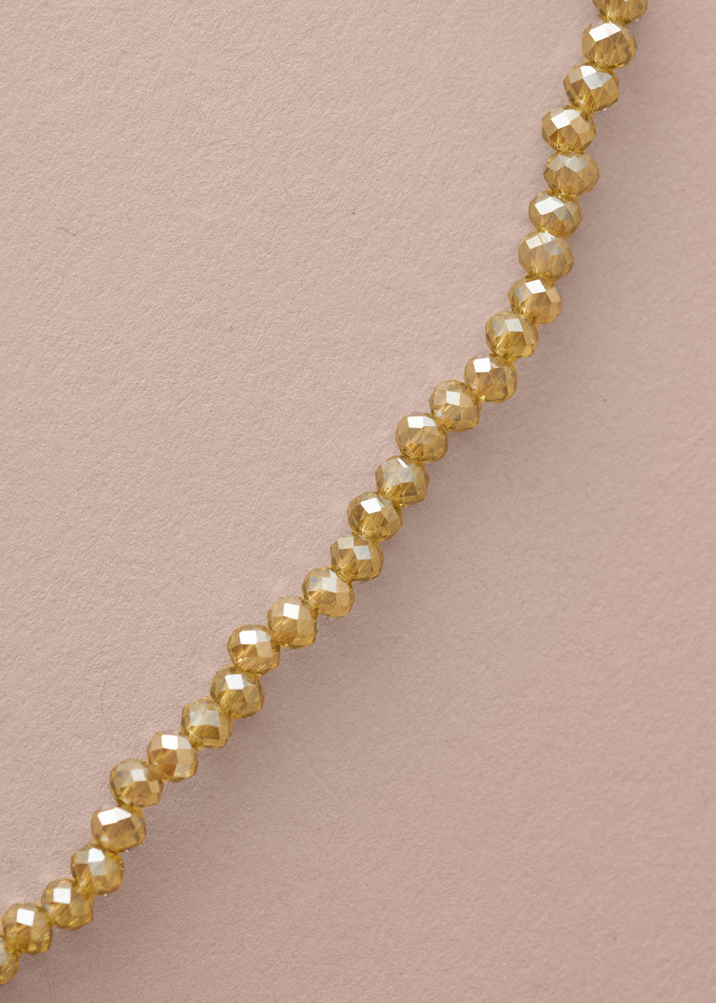 JULI CRYSTAL NECKLACE - OLIVE