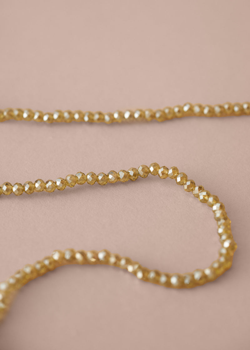 JULI CRYSTAL NECKLACE - OLIVE