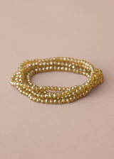 JULI CRYSTAL NECKLACE - OLIVE