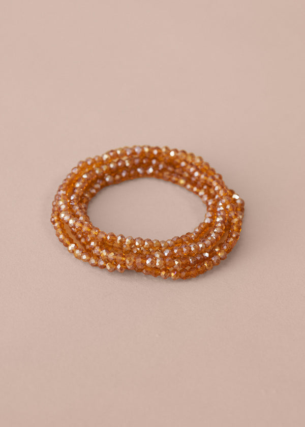 JULI CRYSTAL NECKLACE - RUST