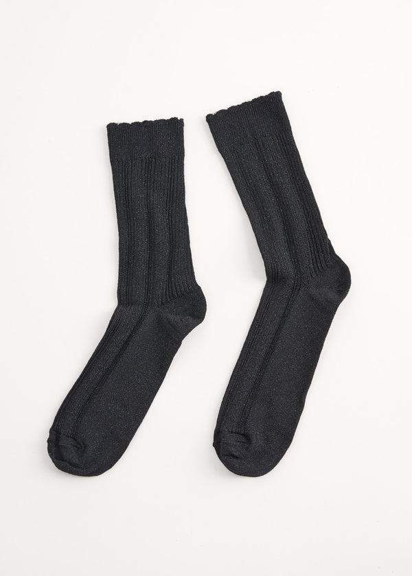 Sparkly ribbed socks