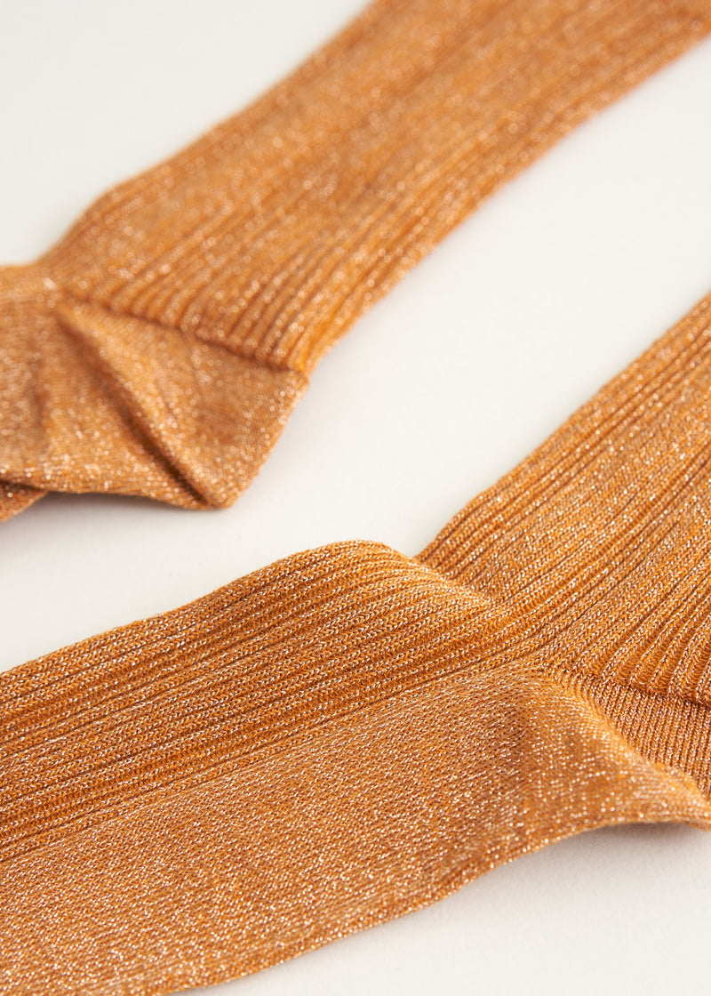 Sparkly ribbed socks