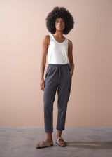 KAT JERSEY TROUSER - CHARCOAL