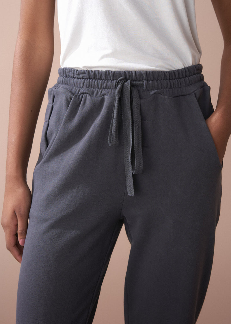 KAT JERSEY TROUSER - CHARCOAL