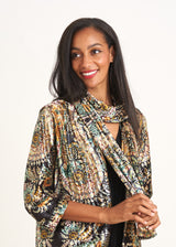 Paisley velvet soft jacket